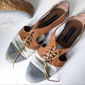 GUC Steve Madden Leather “Caril” Cut-Out Flats